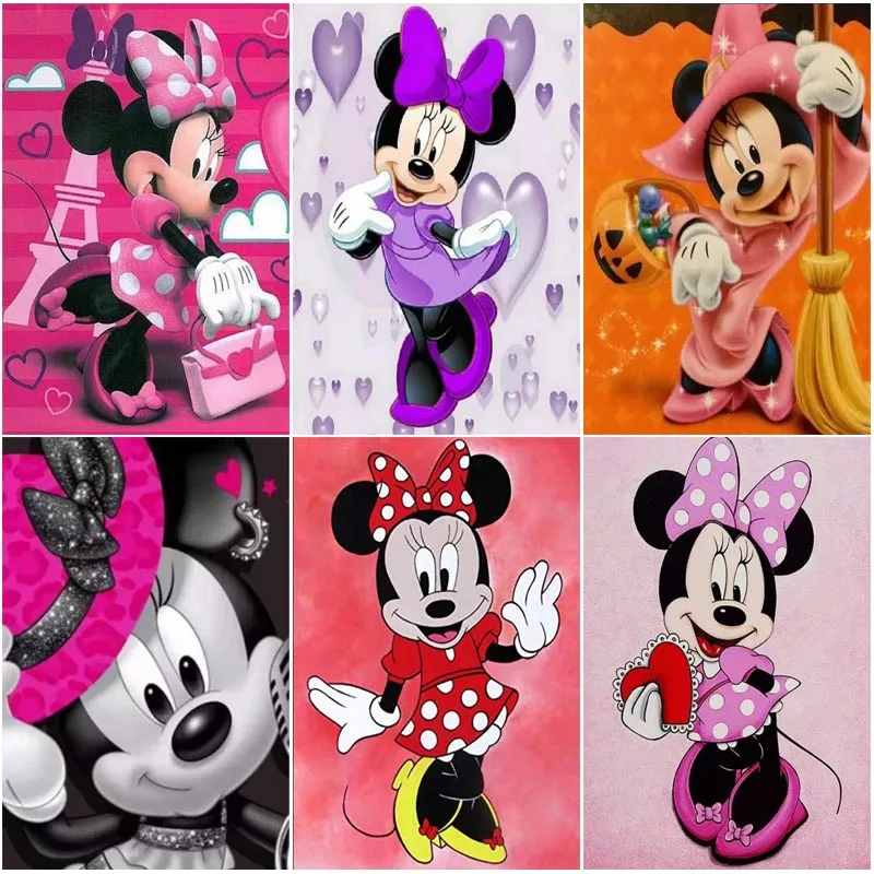 

Disney Cartoon Mickey Mouse Series Diamonds Painting Full Square/Round Drill Rhinestone Embroidery Cross Stitch Home Decor Gift