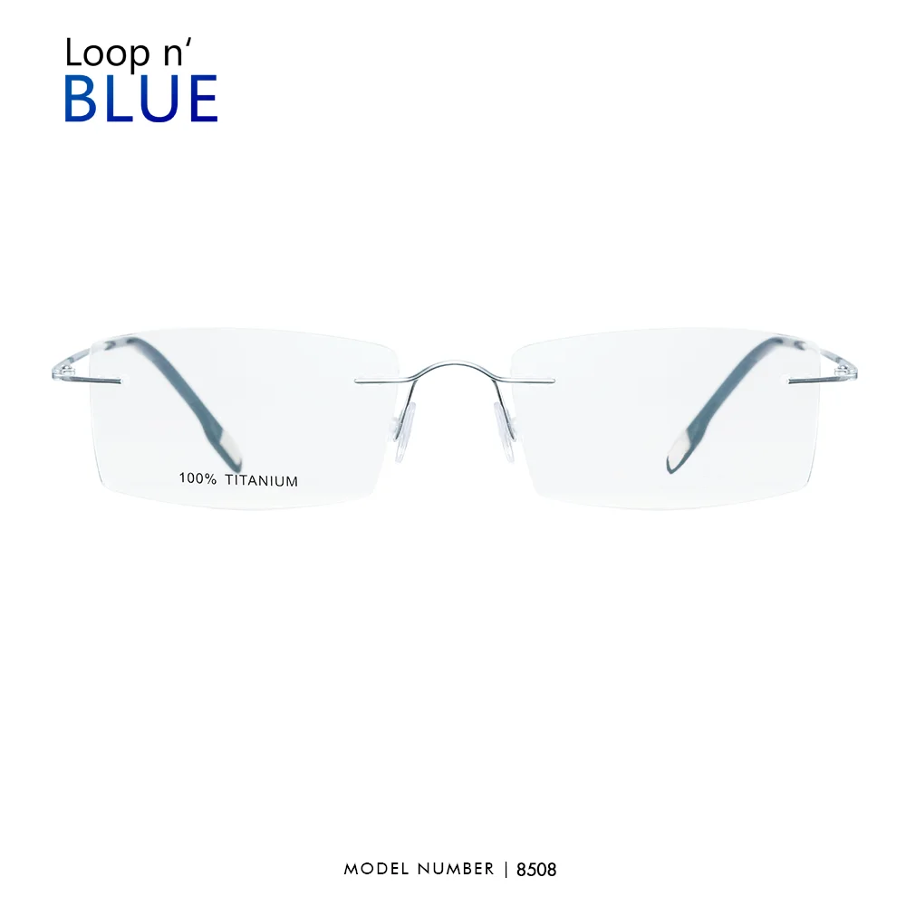 Мужские ультралегкие очки в титановой оправе квадратные классические