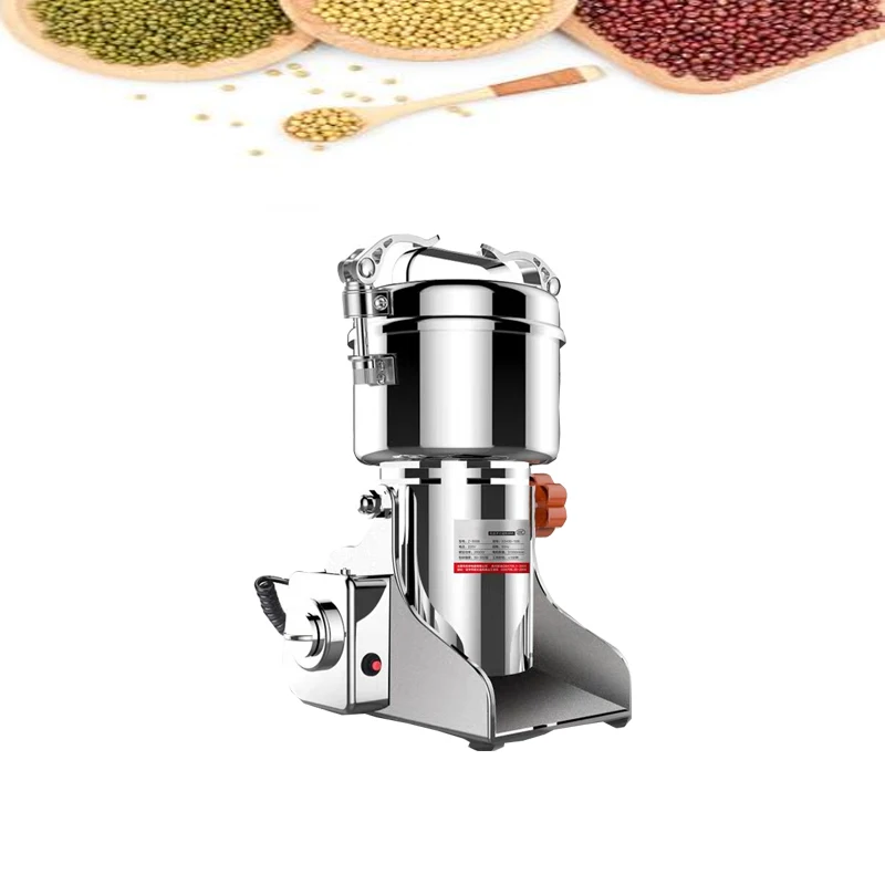 

800g Electric Grain Mill Spice Herb Grinder Pulverizer Super Fine Powder Machine for Spice Herb Grain Coffee Rice Corn Grinders