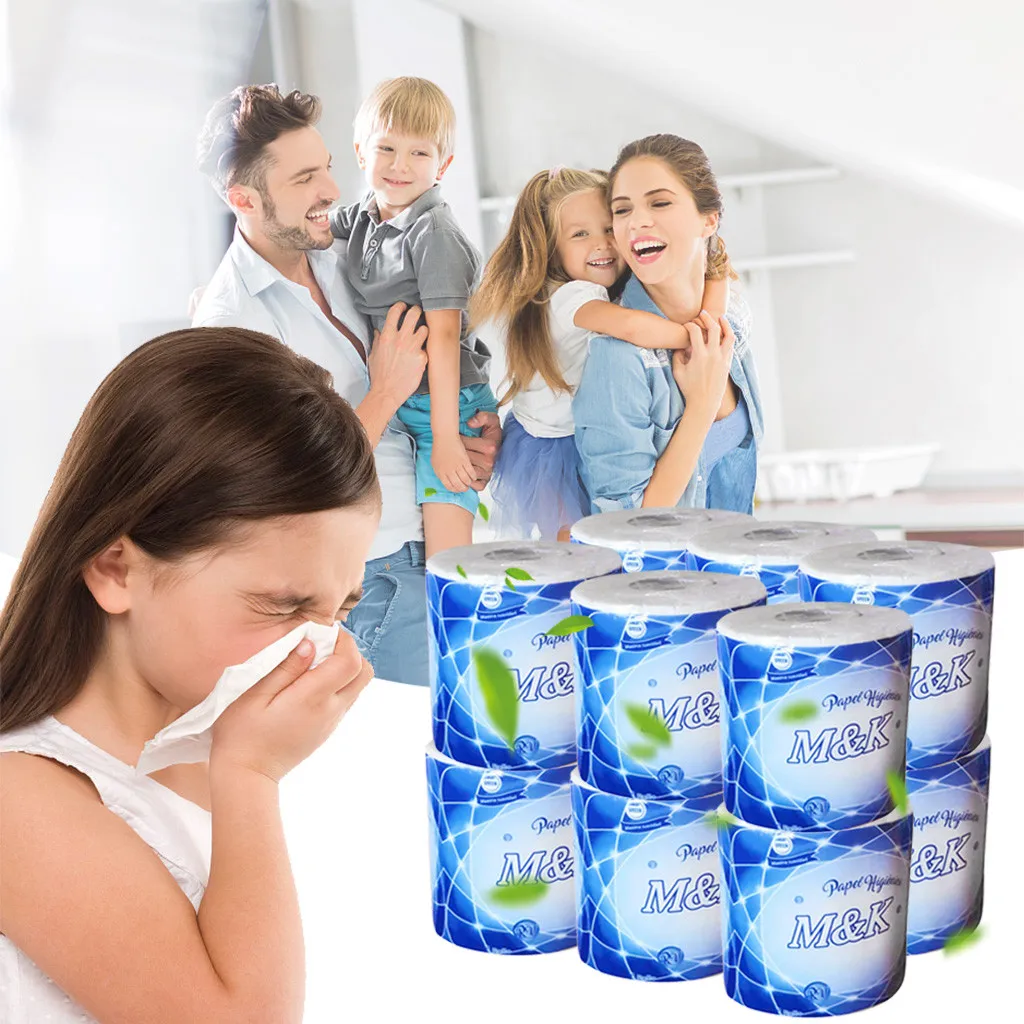 12 рулонов пустотелых сменных салфеток для туалетной бумаги Дома кухни ванной