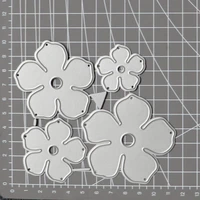 4pcsset flowers petal metal dies cutting stencil template for diy embossing photo album cards making scrapbooking die cut