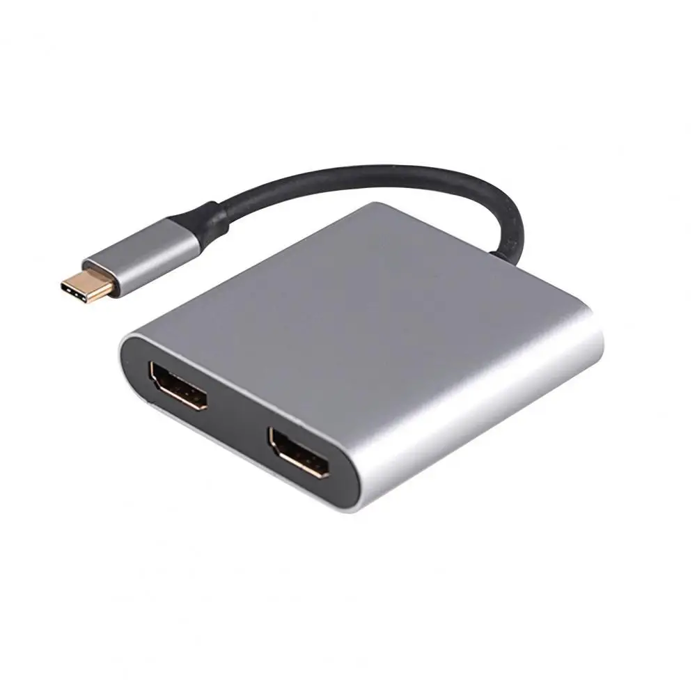 

50% Лидер продаж! Док-станция usb-c, 2 в 1, с двумя дисплеями 4K, HDMI