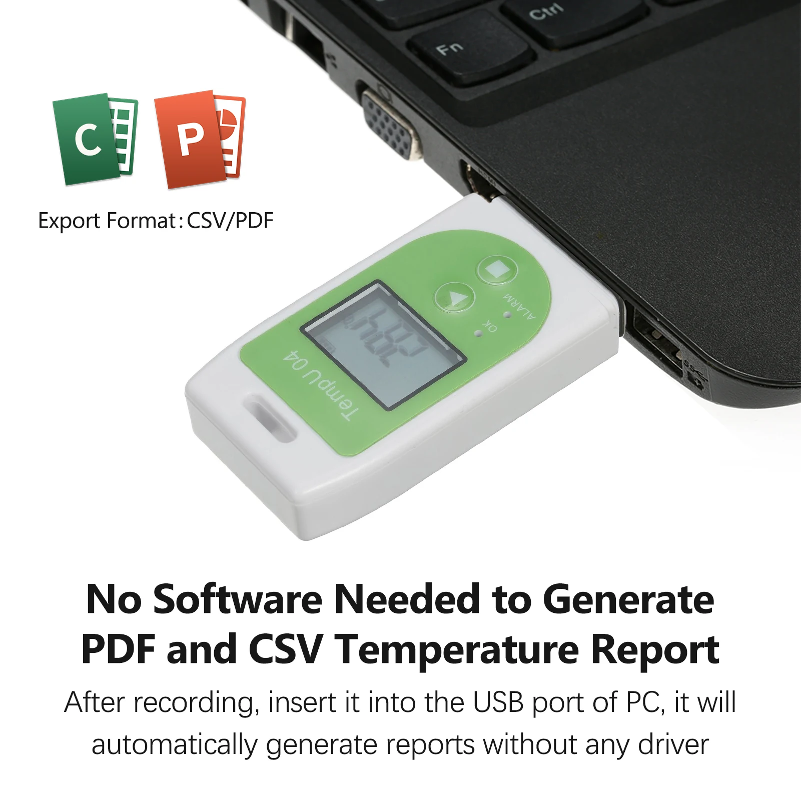KKmoon регистратор температуры Многофункциональный USB-Регистратор с емкостью