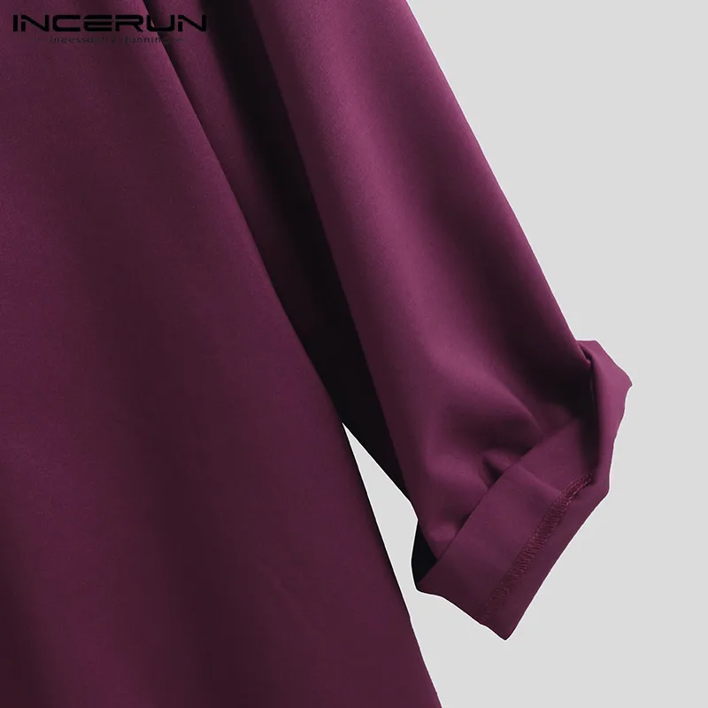 Мужской кафтан YOINS мусульманский с длинными рукавами в арабском стиле одежда