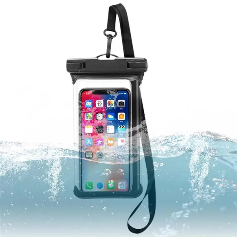 

IPX8 Waterproof Phone Pouch Case with Lanyard Dry Bag Floating Bag Compatible for iPhone Pro XS XR XS/Samsung S10S10+ S9+ S9 S8+
