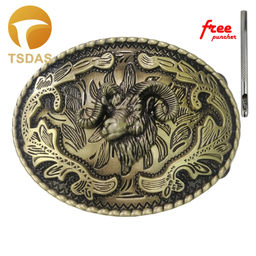 Пряжка для мужского ремня Western Bull Ox с кожаным ремнем в качестве делового подарка