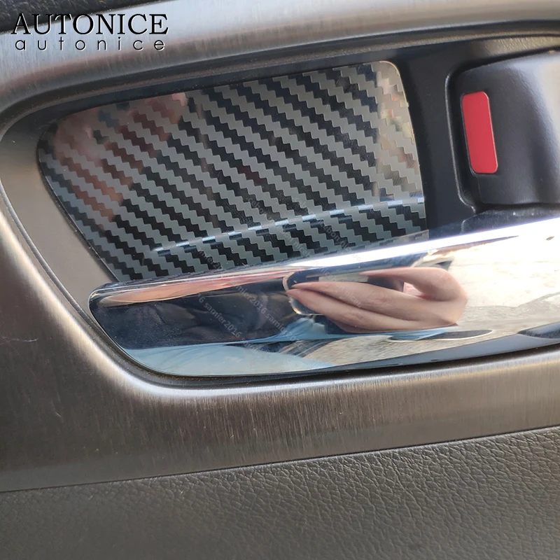 Внутренняя дверная чаша из нержавеющей стали карбоновое волокно цвета