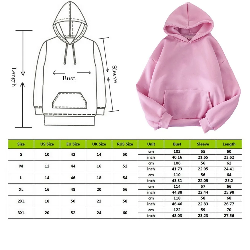 Women Hoodies Casual Print Solid Loose Drawstring Sweatshirt Long Sleeve Hooded 2021 Autumn Female Pullover Sweetshirts