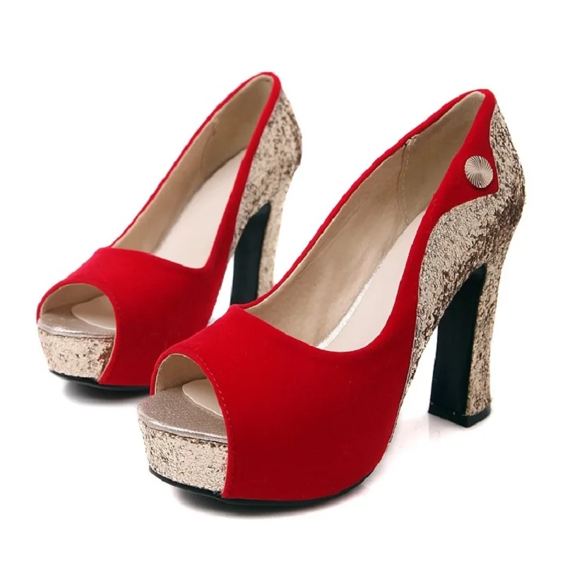 2019 г. Новые весенне осенние женские босоножки на высоком толстом каблуке с