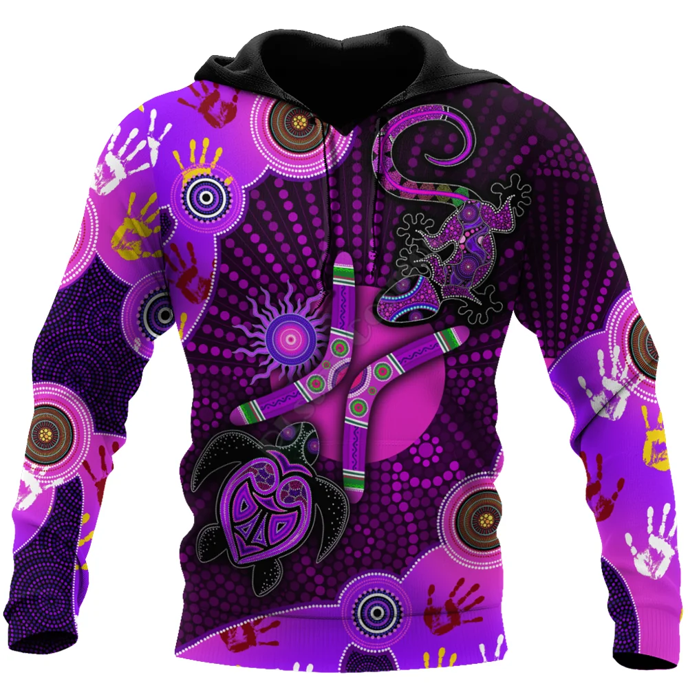 

Aboriginal Naidoc Week 2021 Purple Turtle Lizard Sun 3D print Sweatshirt zipper hoodies women For men Pullover Cosplay Costumes