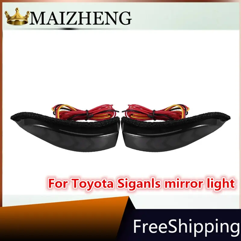 1 пара автомобильные поворосветильник ники для зеркала заднего вида - купить по