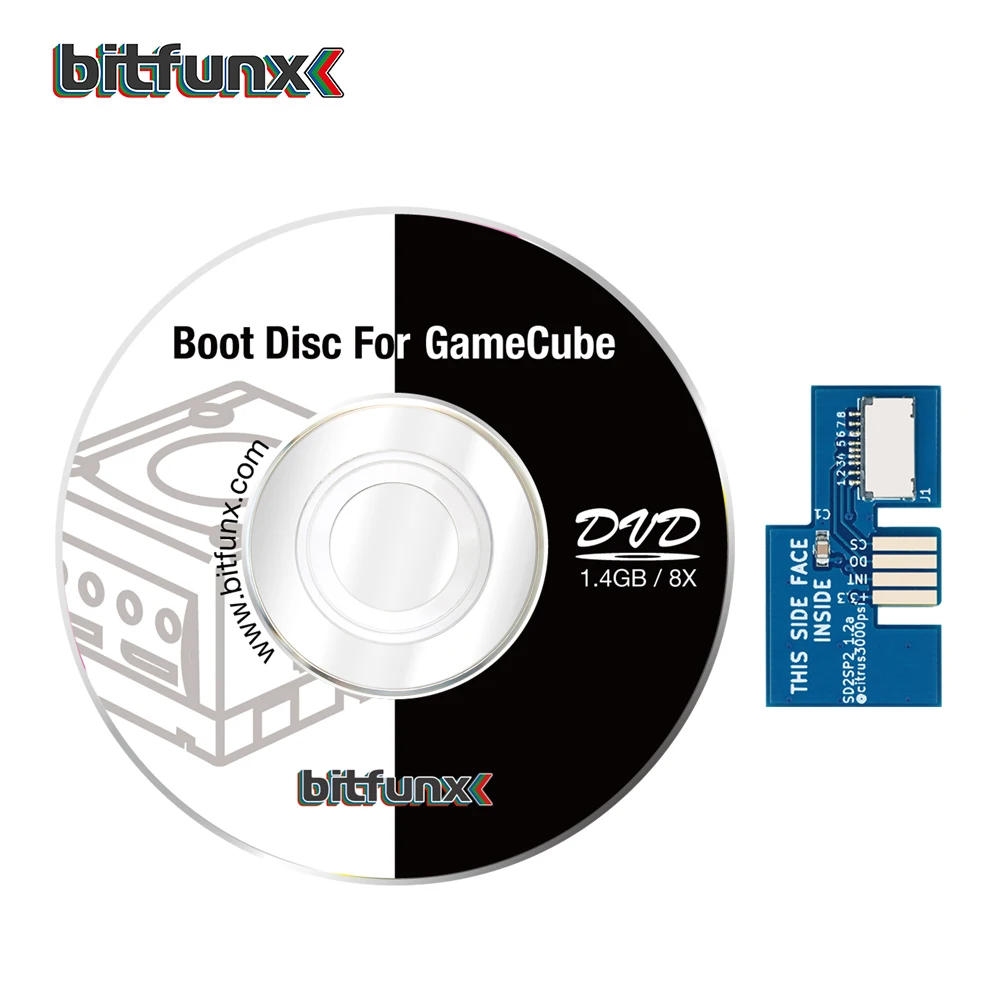 Адаптер Bitfunx SD2SP2 для Nintendo Gamecube NGC NTSC устройство чтения tf-карт + Швейцарский