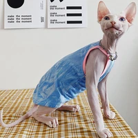 summer sphinx cat clothes fashion thin t shirt vest clothes for cats sphynx kitten tee clothing jacket coat sphinksu clothing