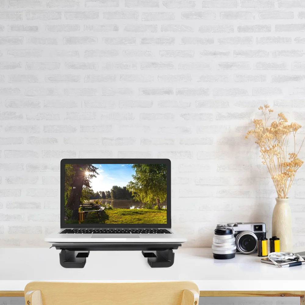 

1pc Laptop Elevated Rack Prevent Hunchback Computer Stand Display Storage Holder