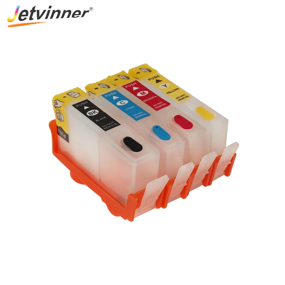 Многоразовый картридж Jetvinner для принтеров HP 902 с чипами ARC OfficeJet Pro 6950 6951 6954 6956 6958 6960