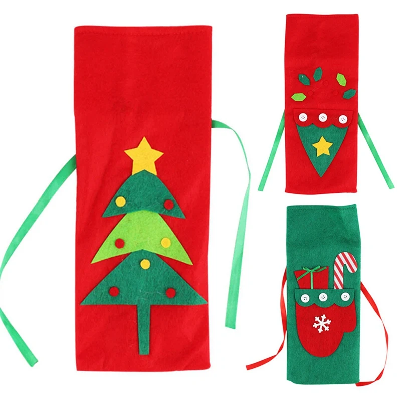 Рождество крышка для бутылки с красным вином уникальный Рождественская бутылка