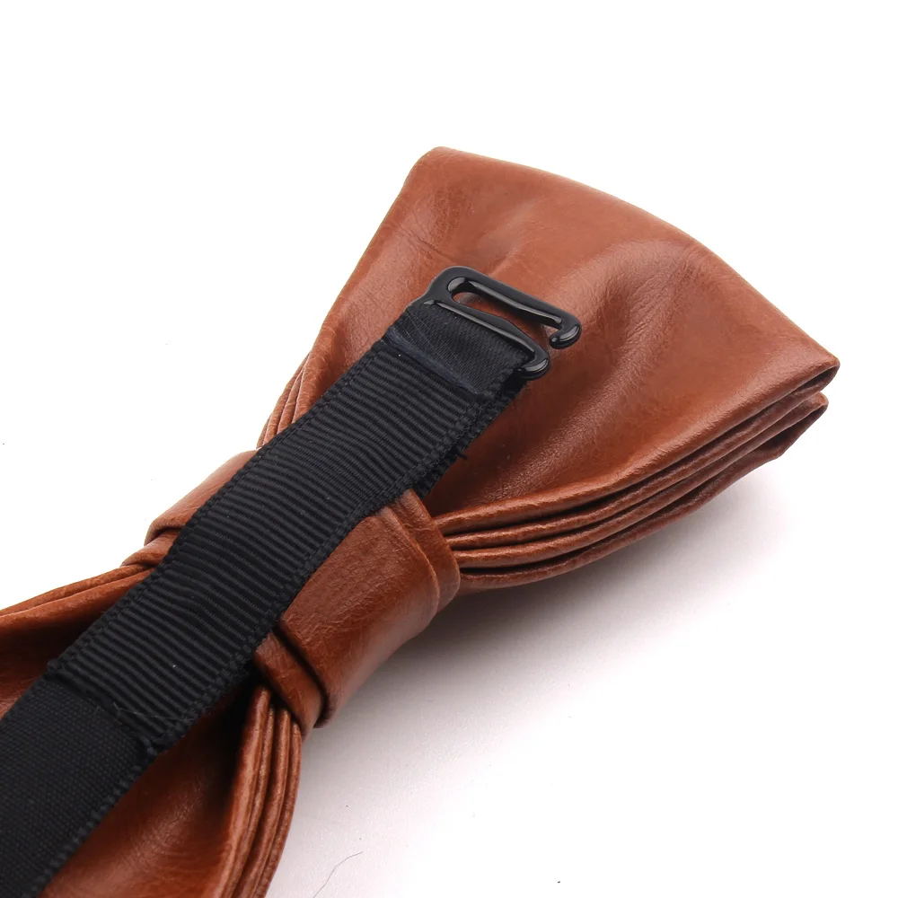 

Bow Tie Classic Suits Bowtie For Men Women PU Leather Bow Ties For Wedding Party Cravats Adjustable Casual Bowties Mens Tie2021