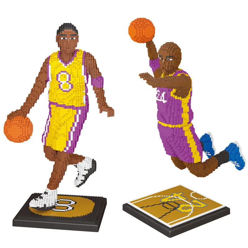 

Kobe James 3135pcs New Basketball Player Mini Building Block Figure Diamond Bricks Harden Curry Model DIY Educational Toys