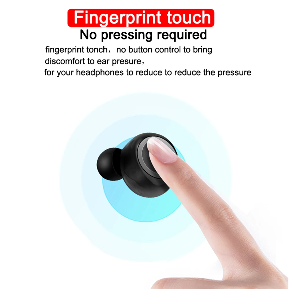 Универсальные миниатюрные наушники-вкладыши с сенсорным управлением