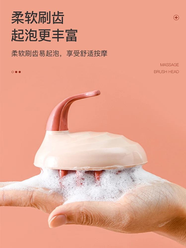 

New Silicone Head Body Scalp Massage Brush Silicone Shampoo Brush Hair Washing Comb Shower Brush Bath SPA Massage Brush Hair