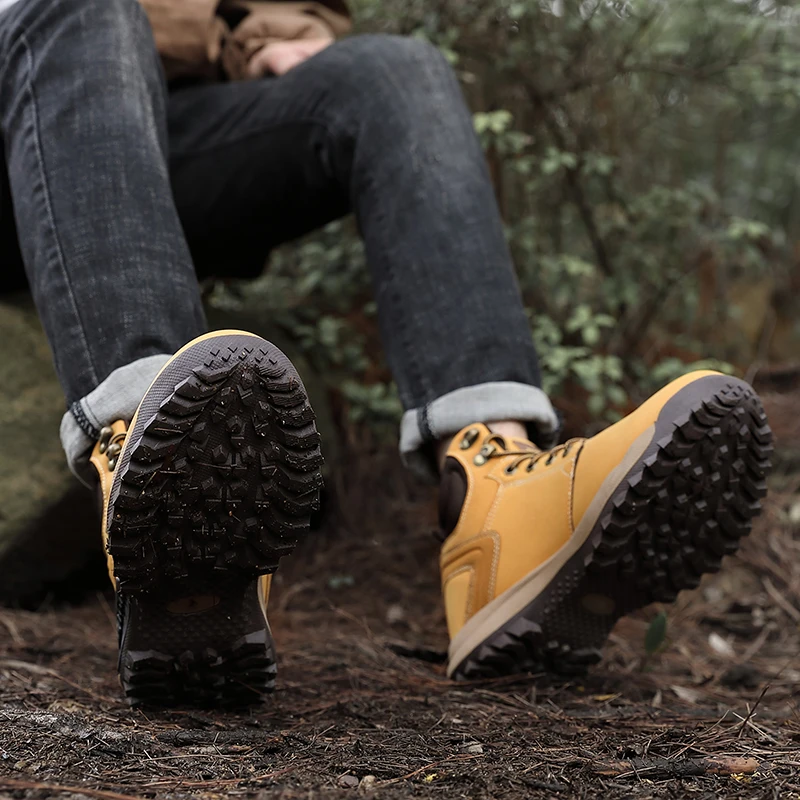 

Sports Casual Shoes Casual Leather Shoes For Men Fashion Sneakers Mens Boots Causal Men's Flat Sneaker Black