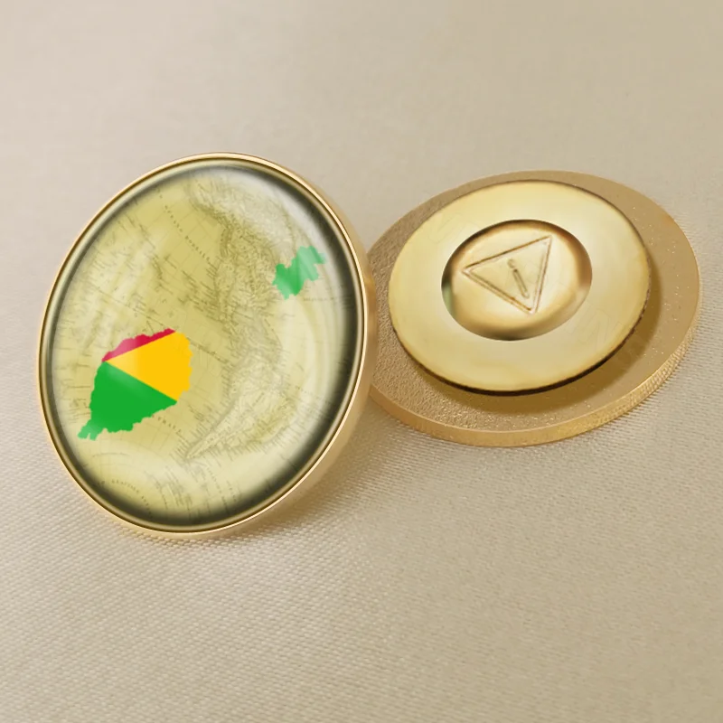 Герб добра Сан-Томе и Принсипи карта национальный флаг эмблема брошь значки