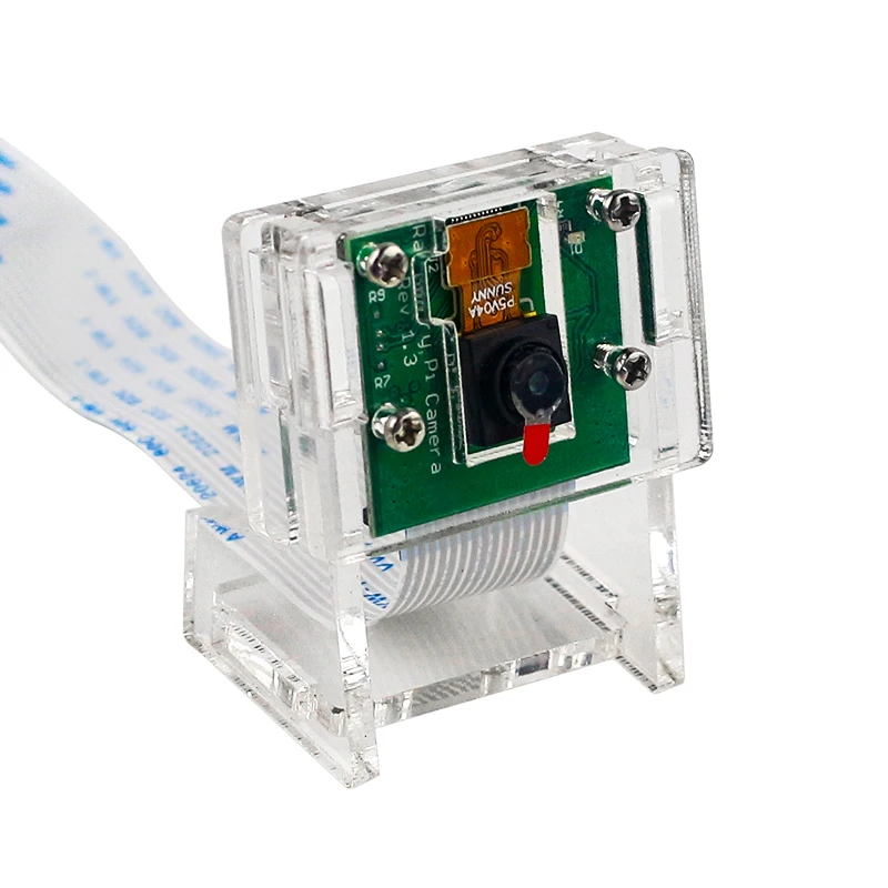 Акриловый держатель для камеры Raspberry Pi 4 5 МП прозрачный чехол V2|Аксессуары