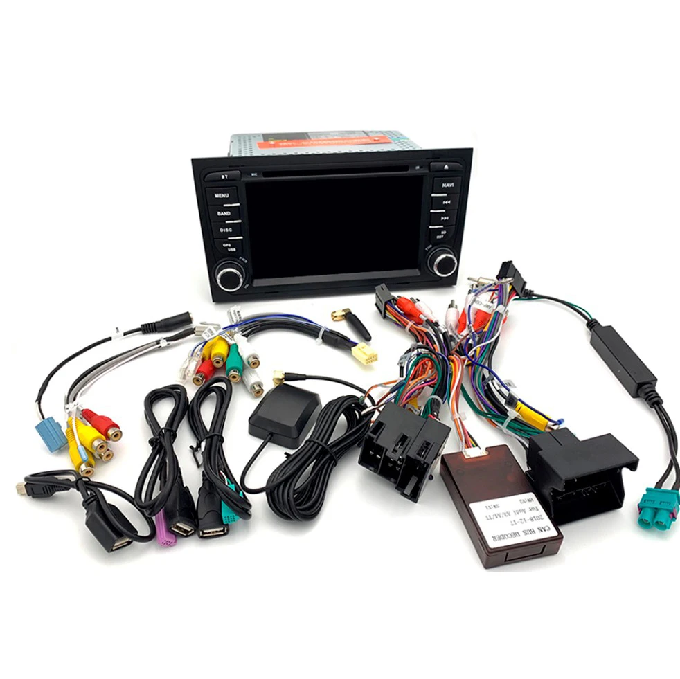 Автомагнитола 4 Гб 2 Din GPS Android 10 DVD-плеер для Audi A4 B8 S4 B6 B7 RS4 8E 8H B9 Seat Exeo 2002-2008 Multimeida