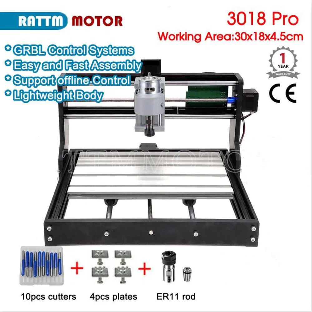 

3 оси 3018 pro GRBL CNC мини гравировальный станок
