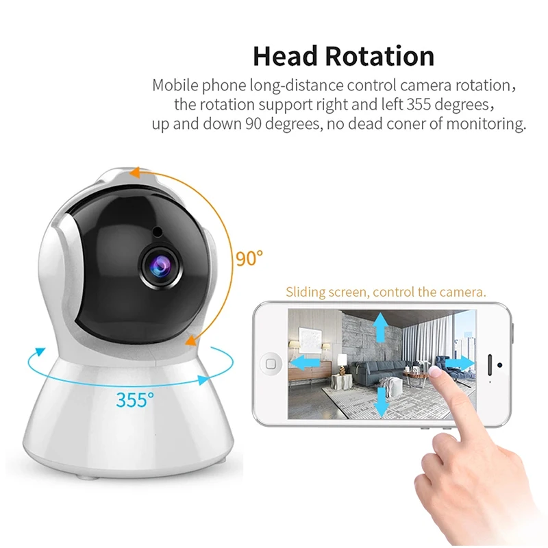SecuPlug + 2.0MP IP Камера 1080P AI тела автоматическое отслеживание H.265 кабельным