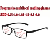 progressive multifocal reading glasses business men full frame comfort tr901 0 1 5 1 75 2 0 2 5 3 3 5 4