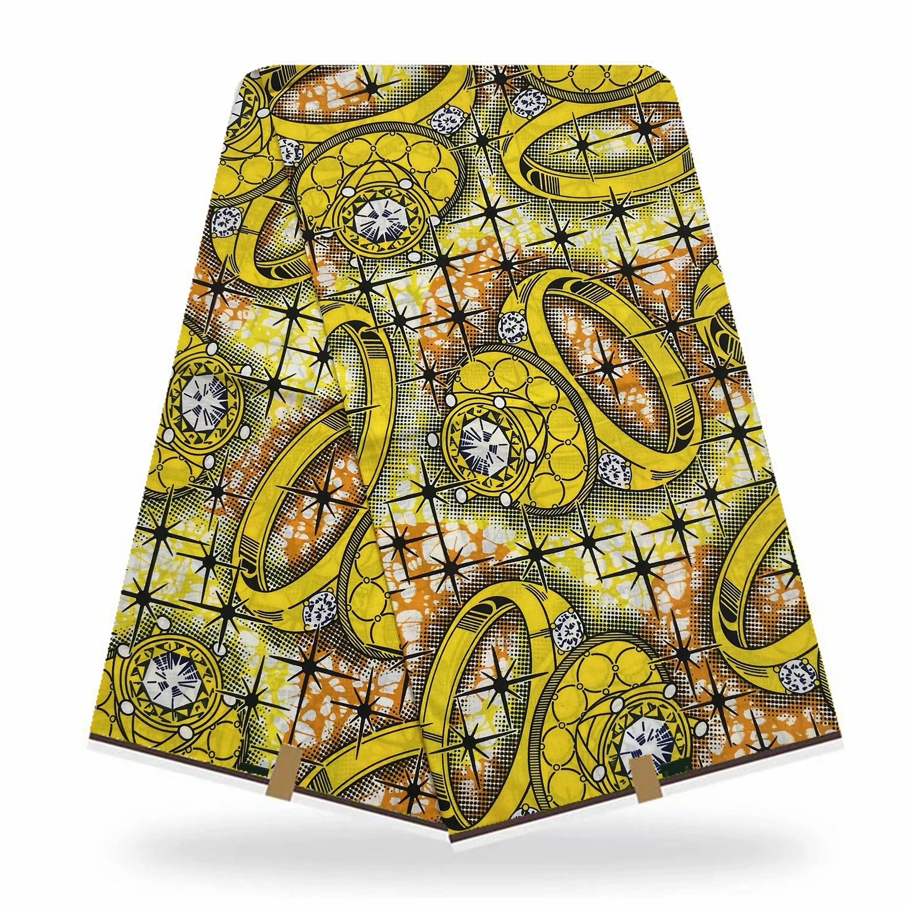 Новый дизайн 6 ярдов/партия в африканском стиле из парафинированной ткани Гана