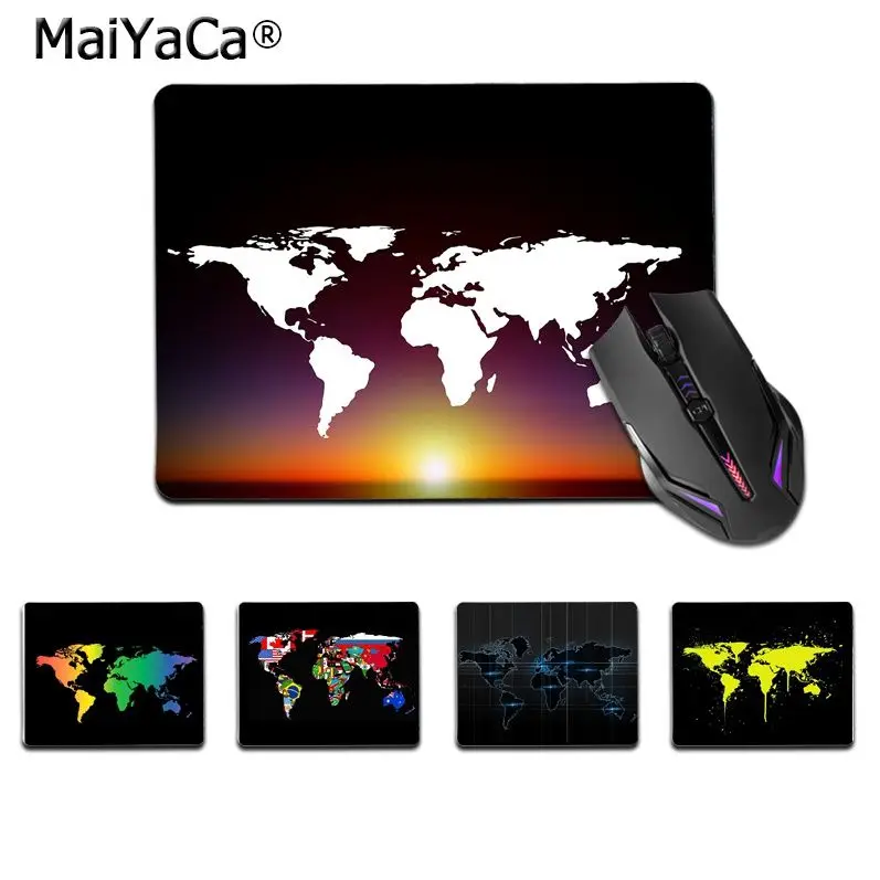 Maiyaca высококачественные Смешные карты мира противоскользящие прочные силиконовые компьютеры хит продаж оптовая продажа игровой коврик мы...