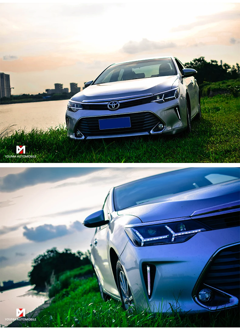 Автомобильный Стайлинг для Toyota- фара Camry светодиодная фара дальнего света Camry светодиодный DRL hid H7/D2H аксессуары для фар