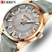 curren luxury brand men quartz wristwatches leather waterproof sport watches mens casual watch clock male relogio masculino