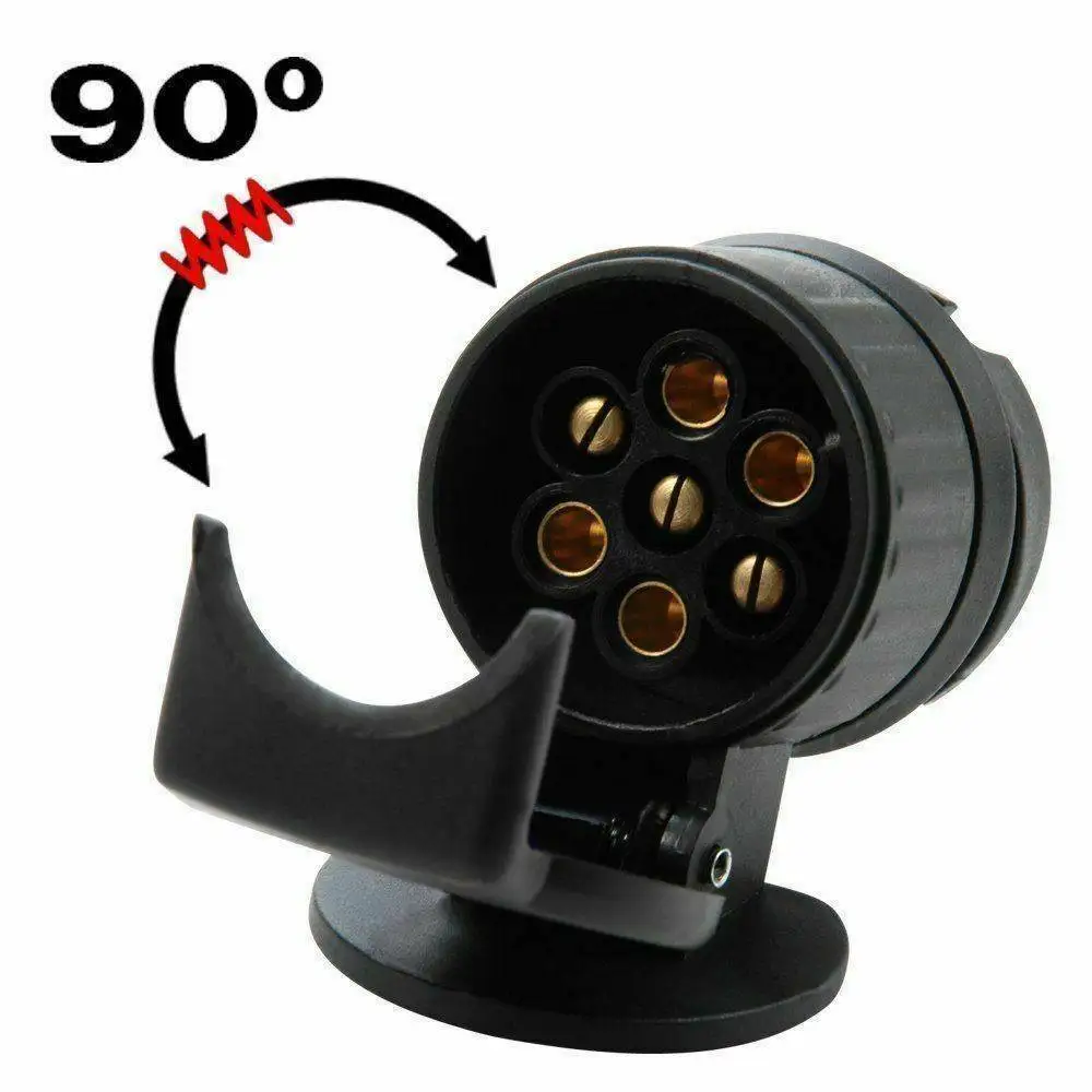 

Brand New 13 To 7 Pin Plug Adapter Trailer Connector 12V Towbar Towing Waterproof Plugs Socket Adapter Protect Connections A30