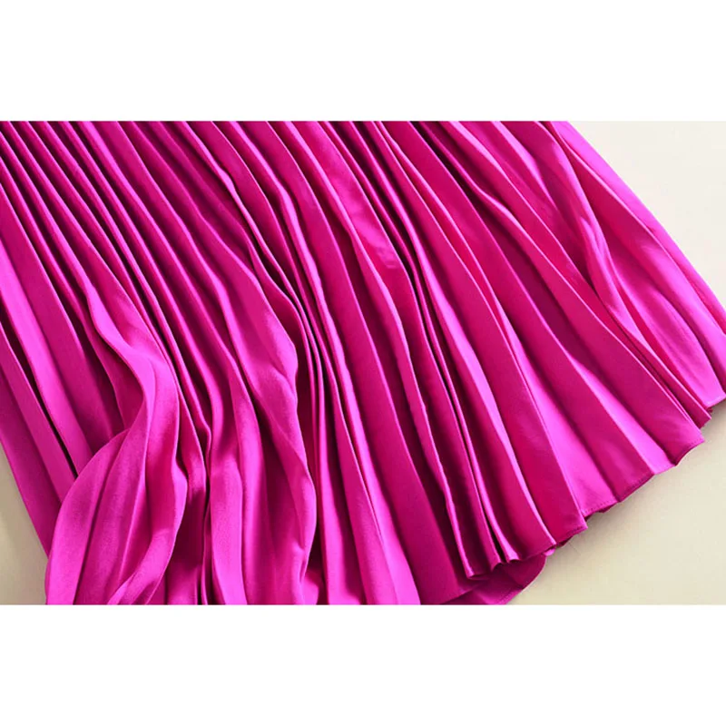 

EXCELLENT QUALITY New Fashion 2021 Runway Dress Women's Flare Sleeve Lacing Bow Collar Pleated Dress
