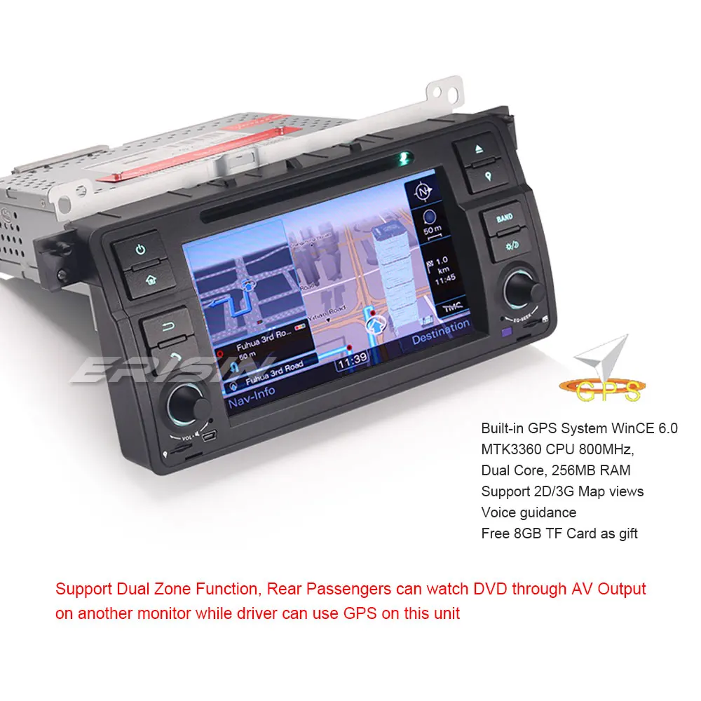 Автомагнитола Erisin GPS Bluetooth SWC DVD CD радио Авторадио DTV 3G DVR для BMW 3 серии E46 320 Rover75 MG ZT Sat