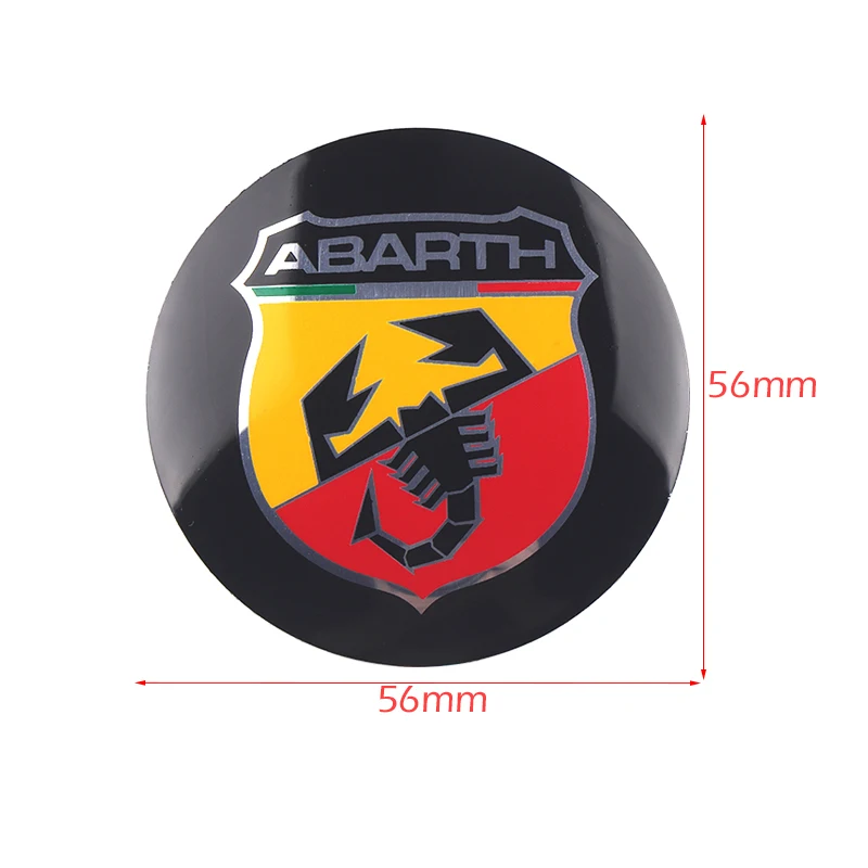 4 шт. Алюминиевый автомобильный колпачок Abarth для центра ступицы значок наклейка