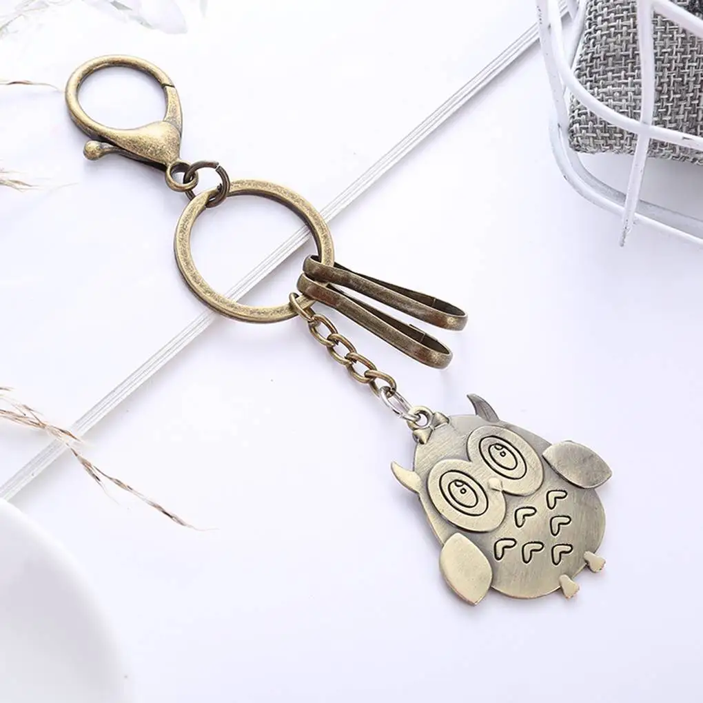 Подвеска с бронзовой совой и жирафом-диаграмма брелок металлический