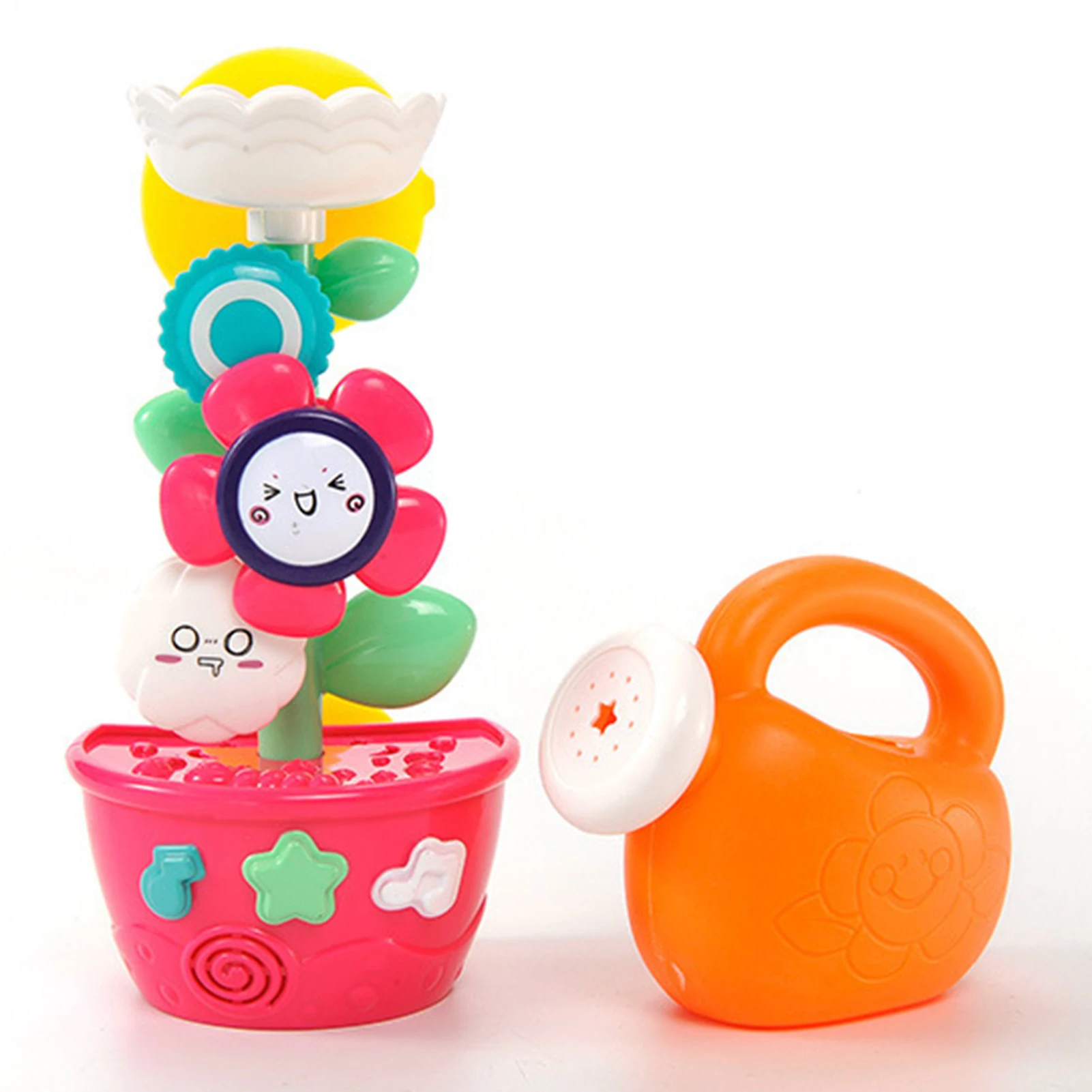 Детские игрушки для ванной подсолнечника Лейка душа Детская ванна распыления