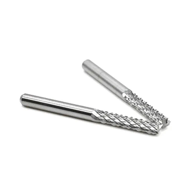 Концевая фреза для гравировки комплект из 3 фрез 4-12 мм черновой обработки