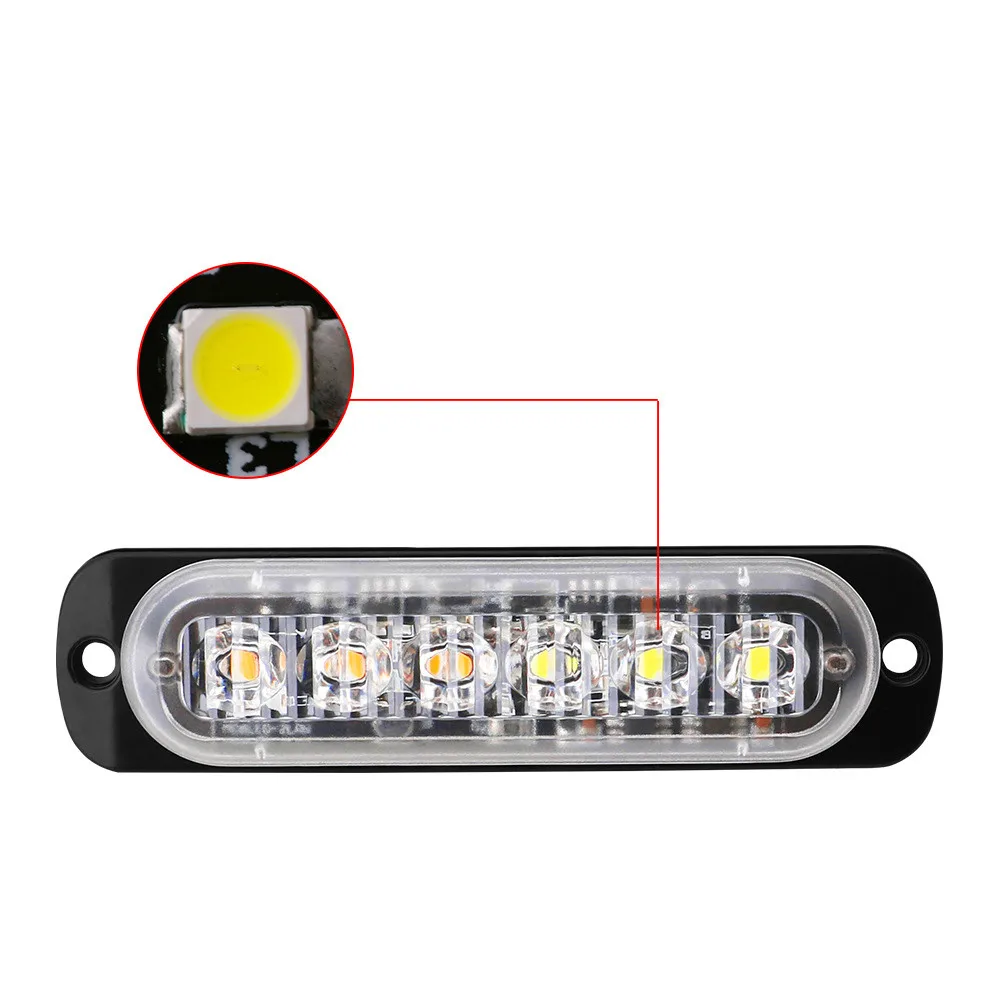 1 Pcs DUAL COLOR Car LED Grill Surface Mounting Strobe Light 7 Colors Warning Truck Traffic Beacon | Автомобили и мотоциклы