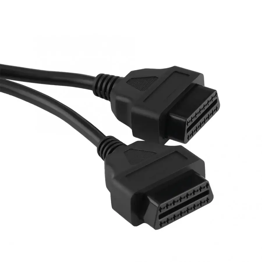 16-контактный адаптер OBD2 OBDII с разъемом типа Папа-два y-разветвитель Удлинительный