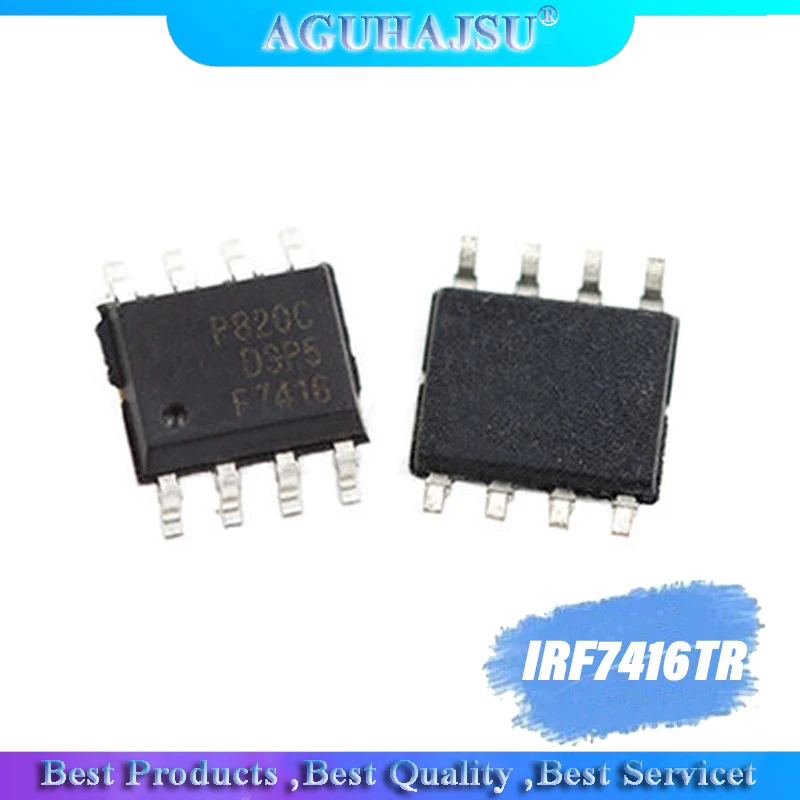 

10PCS IRF7416TRPBF SOP-8 IRF7416TR SOP IRF7416 F7416 SMD P-channel 30V FET 10A