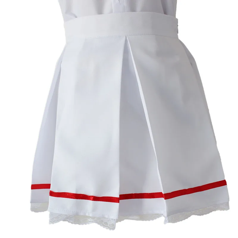 Аниме Cardcaptor Sakura костюмы для косплея Kinomoto костюм школьная форма Хэллоуин девочек