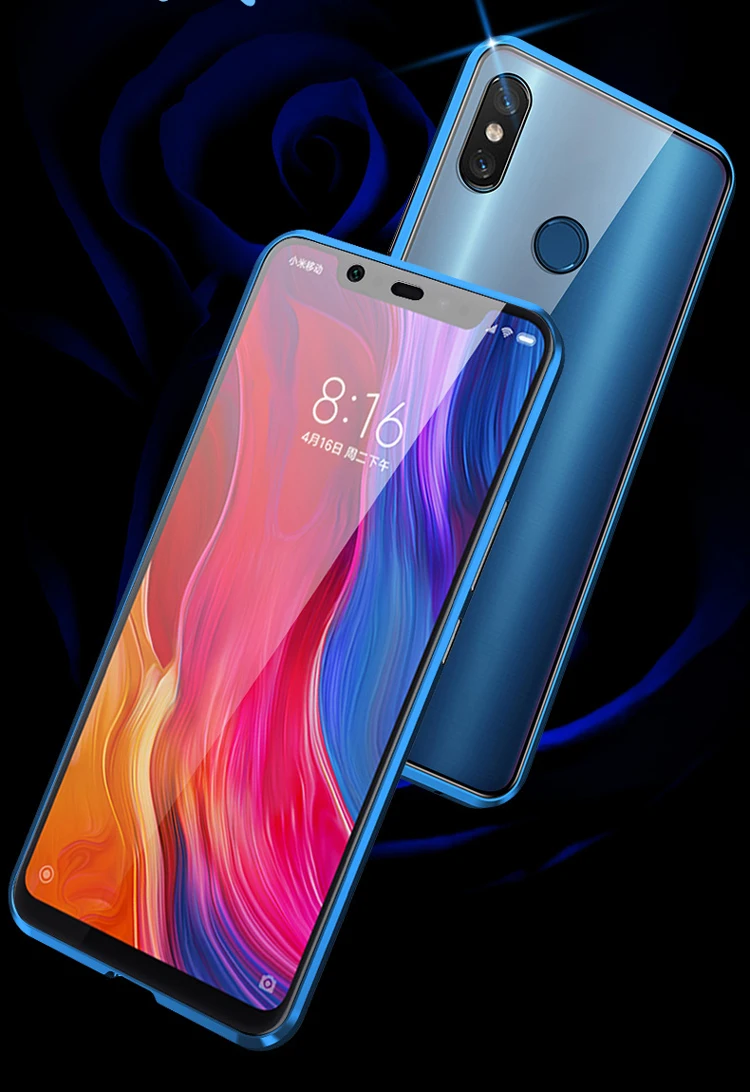 Металлический магнитный чехол для huawei Nova 3i из закаленного стекла, задняя крышка с магнитом для huawei Nova 3e Nova 3, передний и задний стеклянный чехол