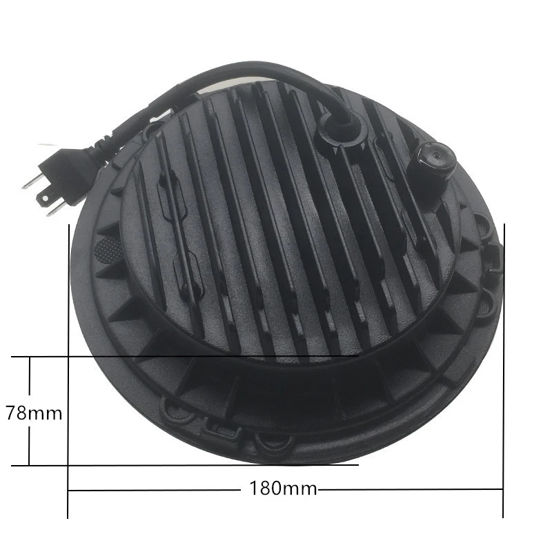 7inch LED Projector Headlight with Hi/Lo Beam+2PCSX30W 4.5 inch Passing Auxiliary Light+7Inch Trim Ring |