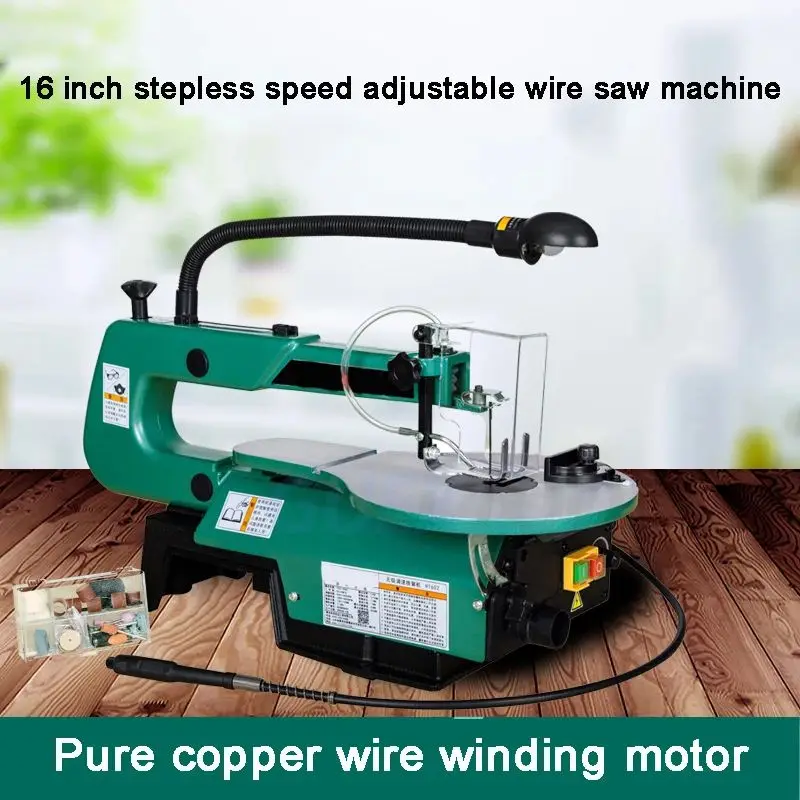 

16 inches Stepless Speed Adjustable Wire Saw Machine Engraving And Polishing Multi-Purpose Machine Pure Copper Motor