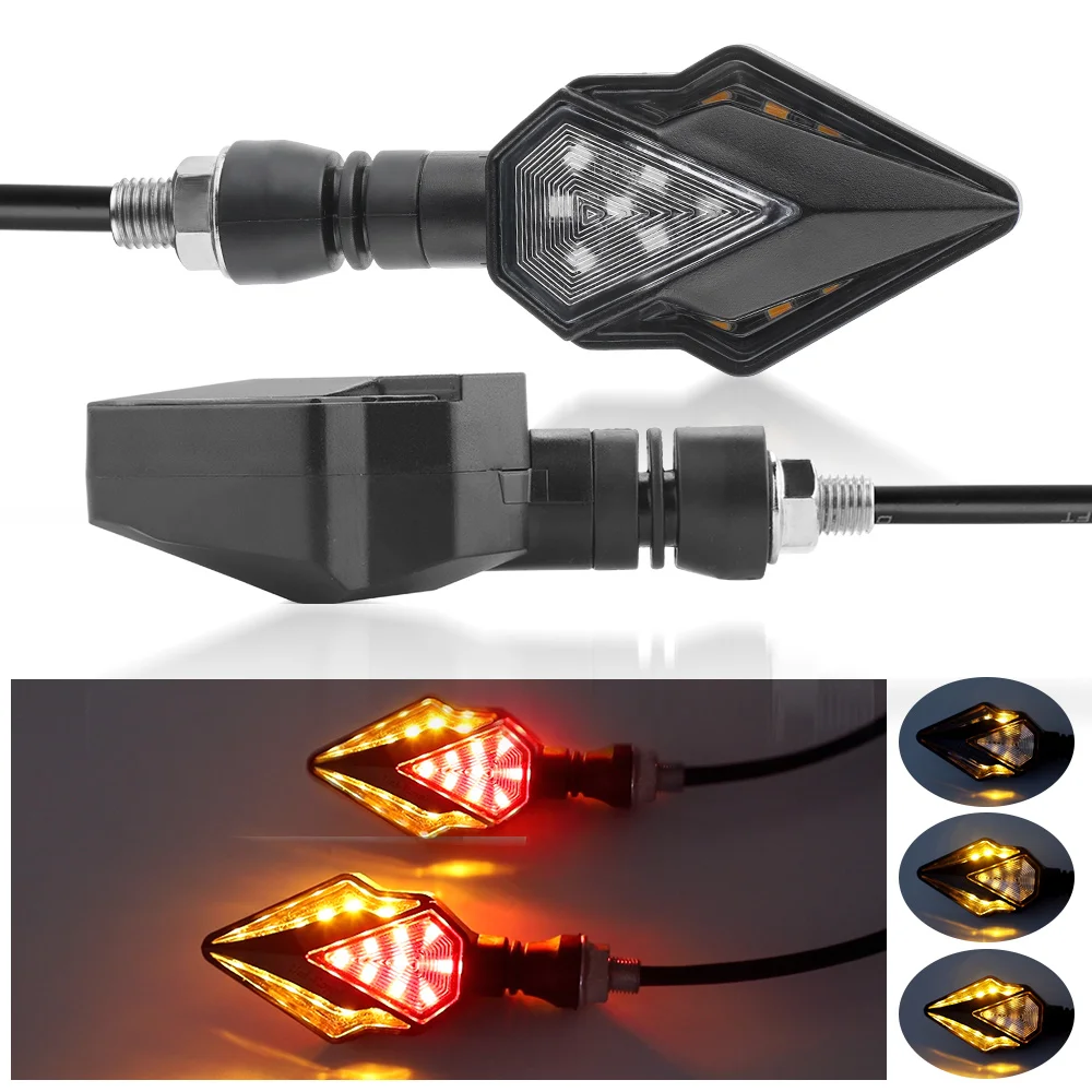 

Светодиодный сигнал поворота для мотоцикла, красный, желтый